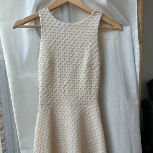 Francesca's White Cream Dress